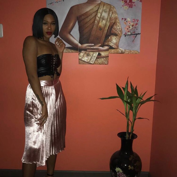 Dresses & Skirts - Rose pink Knife pleated skirt